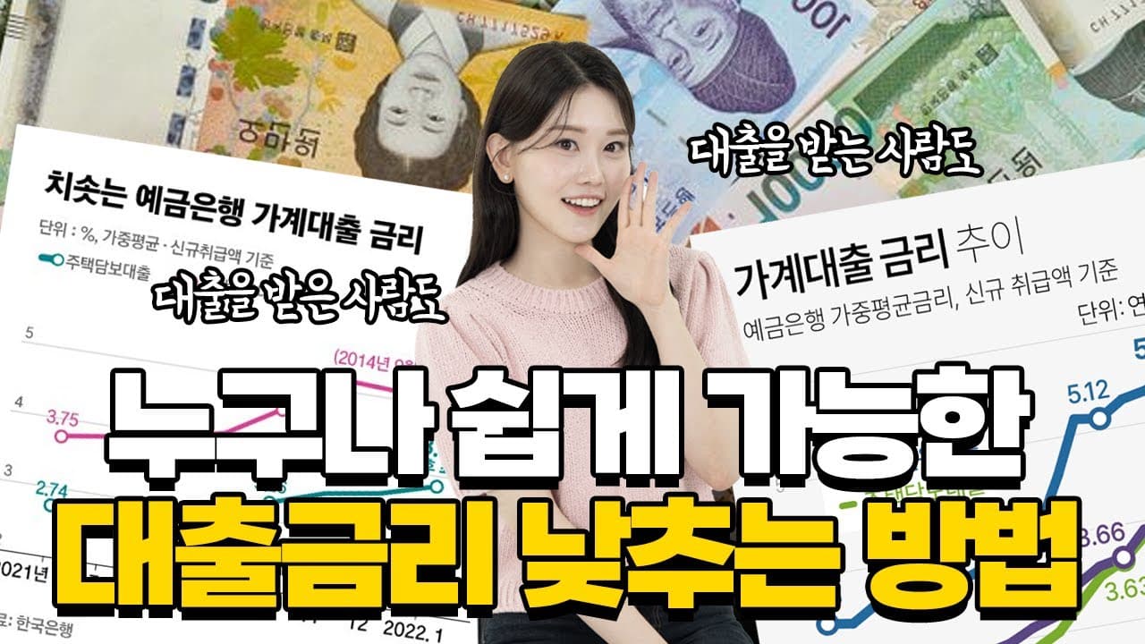대출금리 낮추는 5가지 방법, 대출 받을 사람도, 대출 받는 사람도 0.5% 낮 - 뱅크몰 금융정보