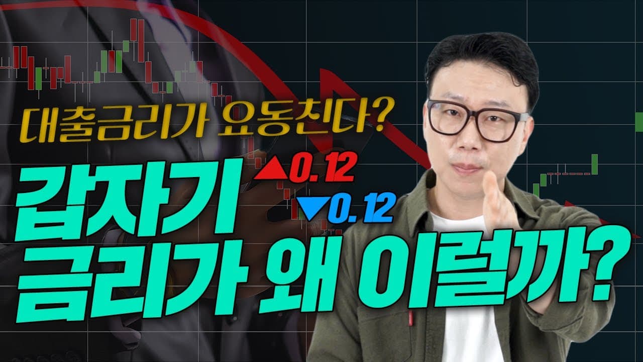 내렸다 올랐다 주택담보대출 대출금리🚨그 비밀 속시원하게 알려드립니다. - 뱅크몰 금융정보